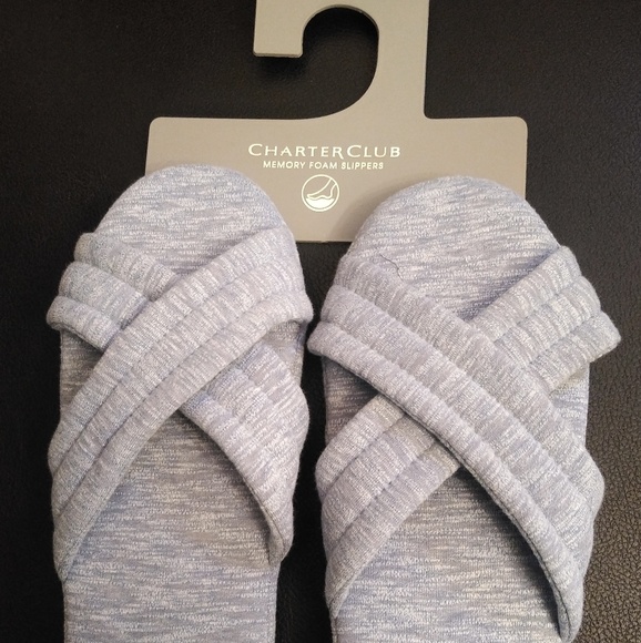 Charter Club memory foam slippers. - Picture 2 of 4